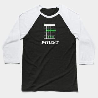 B Patient B Guitar Chord Tab Dark Theme Baseball T-Shirt